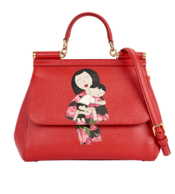 Large Sicily, Leather, Red, MII, M/S, 2*